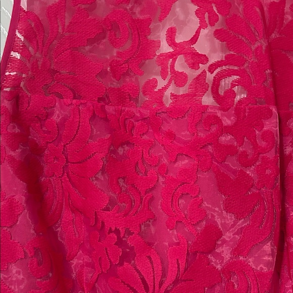 Elegant Pink Lace Dress by Laundry - Picture 2 of 8